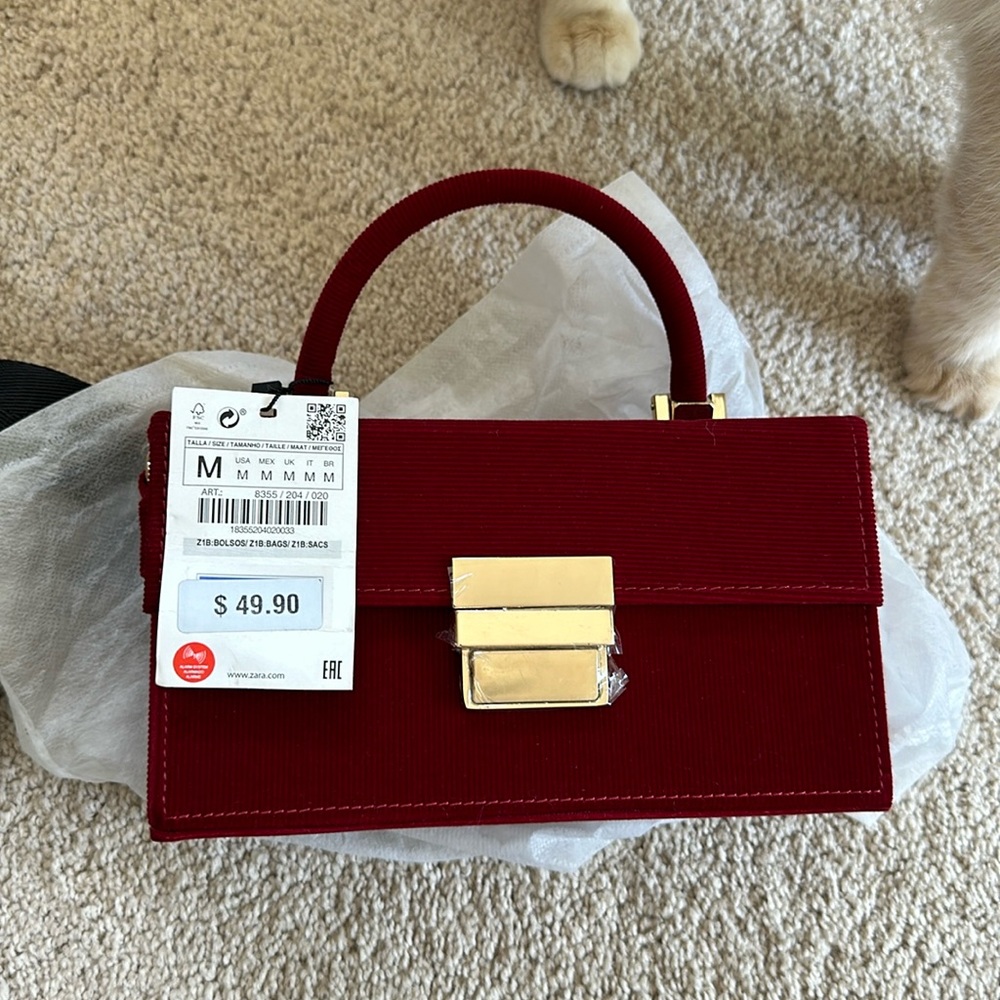Zara box bag